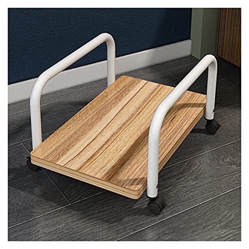 Torre de Escritorio móvil Soporte de CPU móvil, Soporte de Torre para PC Soporte de Torre para PC de Escritorio Soporte para Carro Carro con 4 Ruedas giratorias (3 Colores ) Soporte para CPU móvil (C Cover