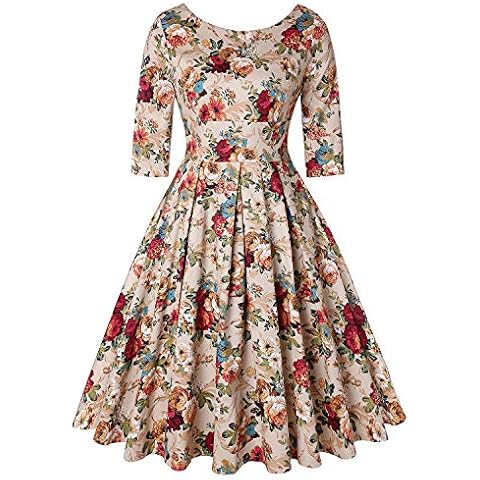MINTLIMIT 1950s Vintage Floral Cocktail Dress Cover