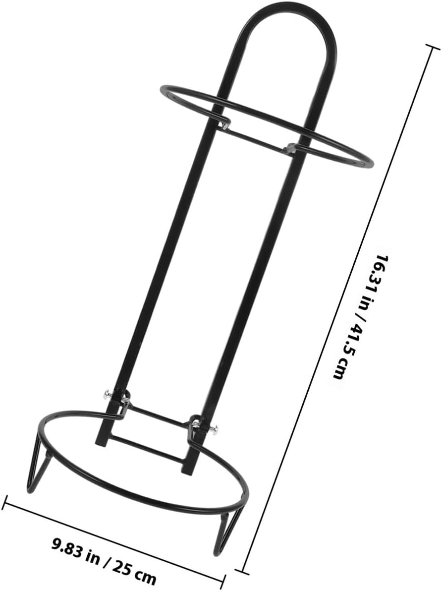 PRETYZOOM Vertical Ball Storage Rack Multi-Layer Organizer Wall Mounted Sports Equipment Holder for Basketball Football Volleyball Indoor Outdoor Use Stable Garage Ball Organizer with