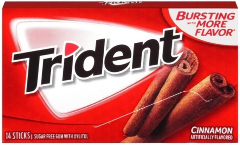 Sugar Free Gum - Cinnamon 14 STICKS RED - 12 PACK