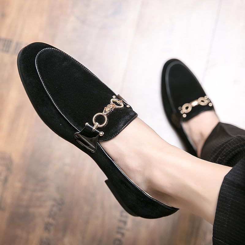 Santimon Loafers for Men Moccasin Shoes Horsebit Loafers Slip On Comfortable Office Work Fashion Dress Shoes for Men4