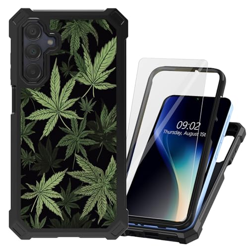 Évitez les bris d'écran sur Samsung Galaxy A16 5G avec cette coque robuste double couche weed
