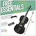 Mendini By Cecilio Violin For Beginners, Kids & Adults - Beginner Kit For Student w/Hard Case, Rosin, Bow - Starter Violins, Wooden Stringed Musical Instruments