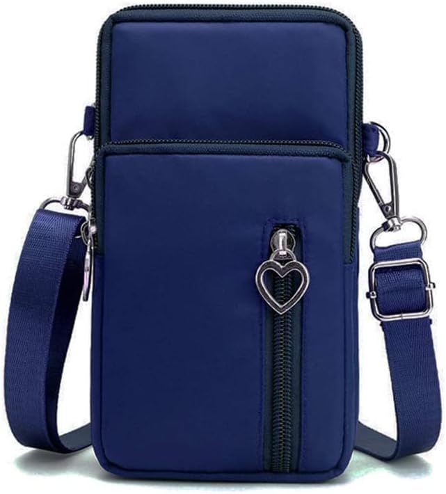 Miniatura 4 de Bolso cruzado para teléfono celular, pulsera deportiva, cartera con cremallera, bolsa de nailon