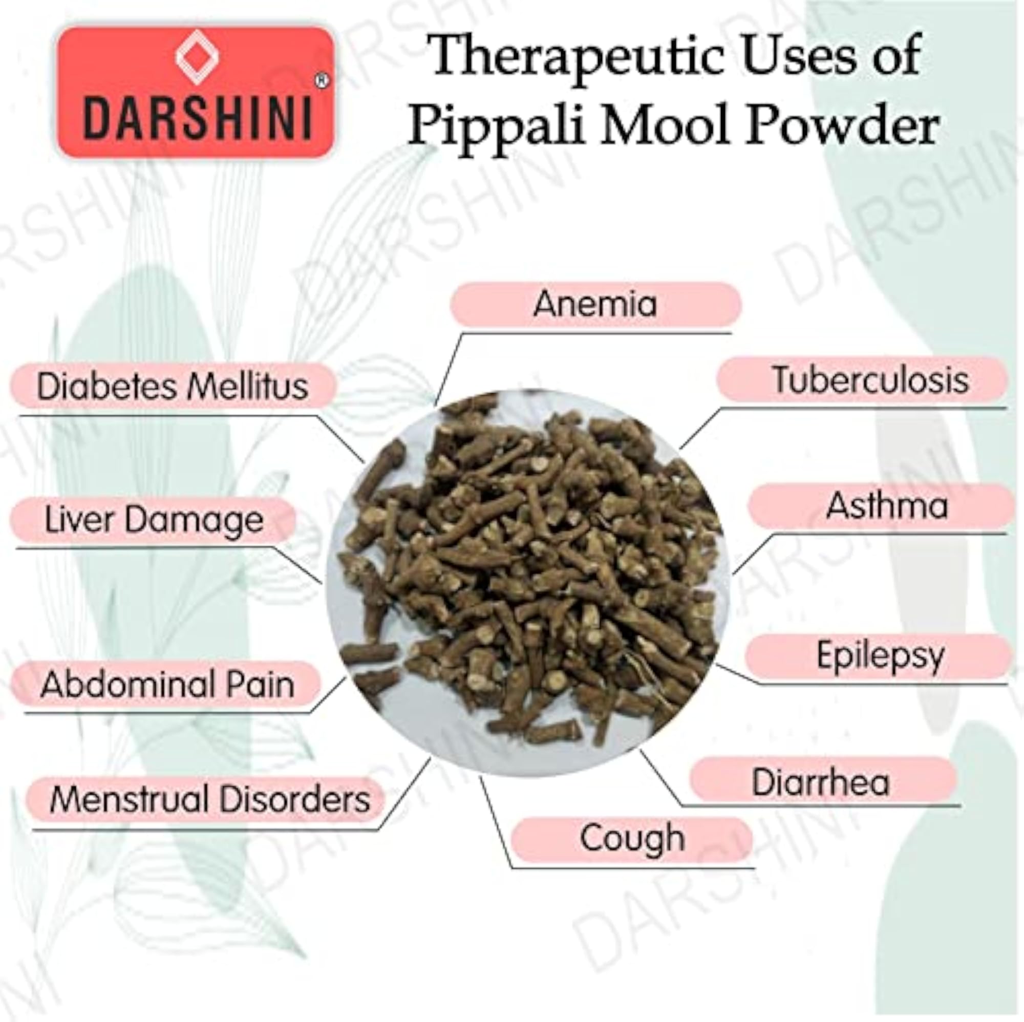 Darshini Pipla Mool Powder Pack of 2, Natural Ingredient