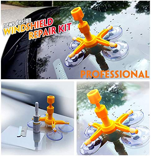 Car Windshield Repair Kit - Windshield Chip Repair Kit with Windshield Repair Resin for Fix Auto Glass Windshield Crack Chip Scratch - Thumbnail 3