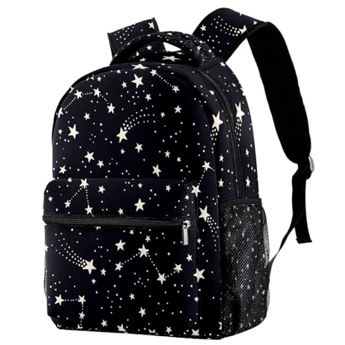 Sac à dos d'école constellations multicolore pour ados et voyages décontractés