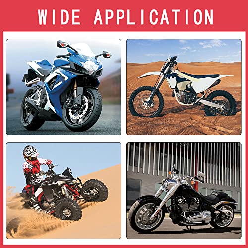 2Pcs 7/8" Universal Motorcycle Hand Bar Grips Pillow Grip Anti-Slip Rubber Racing Grip For Dirt Bike Motocross Cr80R/85R, Crf150R, Cr125R/250R, Crf450R（Red） #TOP3