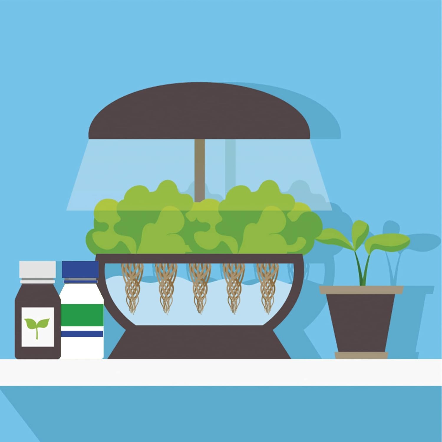 Kalapanta -IDROPON P-MAX abono plantas específico para hidrocultivo y hidroponica estimula el rápido crecimiento natural de las raíces, abono granulado, Envase individual, 1 unidad