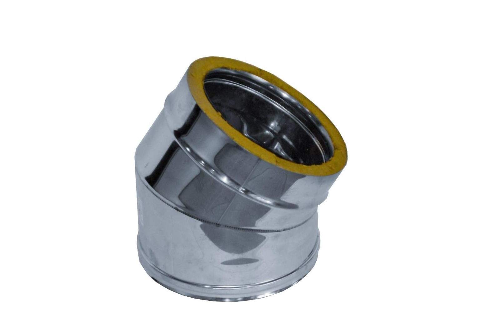 Canna Fumaria - Curva 30° Doppia Parete Acciaio Inox Vari Diametri (300/350)