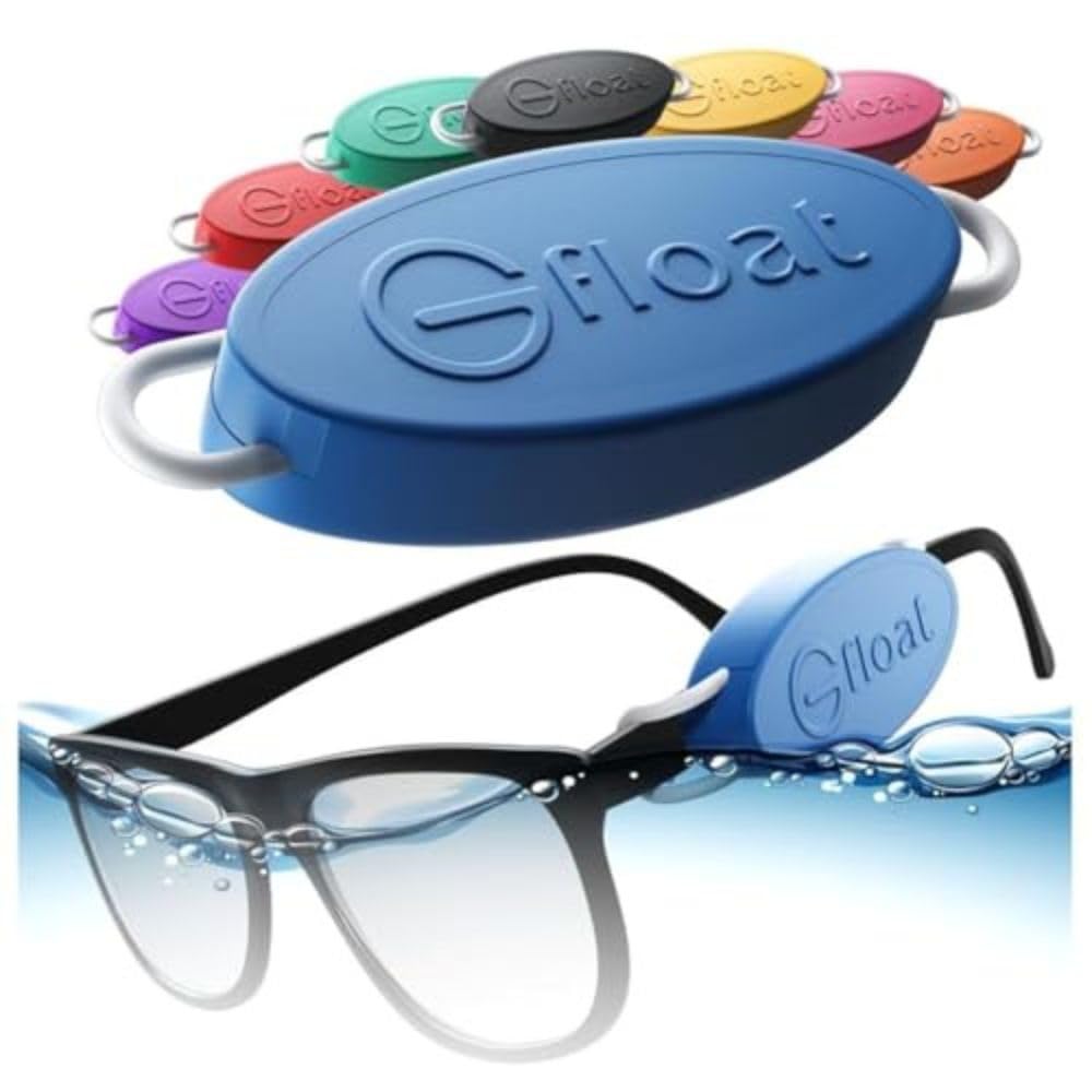 GFLOAT Floating Eyewear Retainer – Sunglasses &amp; Prescription Glasses Float, No Strap, Water Sports