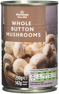 Morrisons Whole Button Mushrooms, 290 g, Pack of 12