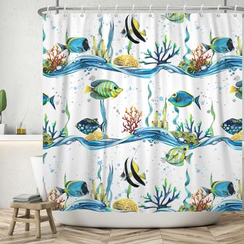 ASDCXZ Fish Shower Curtain 180x180 cm