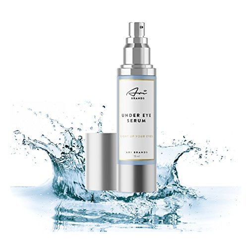 Eye Serum Anti Aging Bags & Dark Circle w/Vitamin C - Puffiness, Wrinkles & Under Eye Bags (Made in USA) Natural Ingredients + Peptides To Reduce Dark Spots & Fine Lines - 15ml
