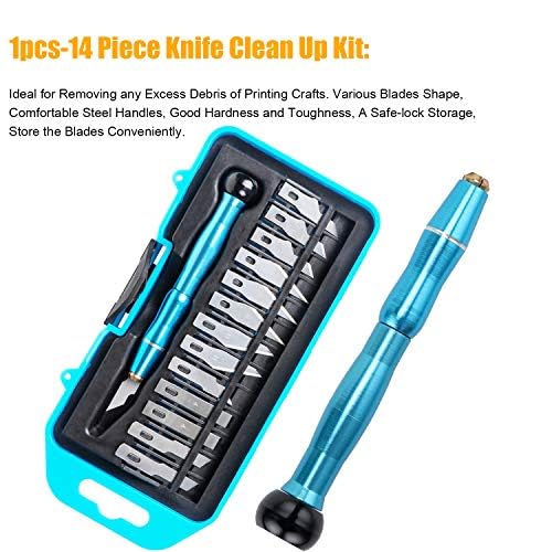 KEESIN 3D Drucker Zubehör Tool kit,35 Stück 3D Drucker Tool Kit 3D Druck Werkzeug 3D Druck Zubehö 3D Drucker Zubehör Set mit Debur Tool, Reinigungs und Entfernungswerkzeug – Bild 4