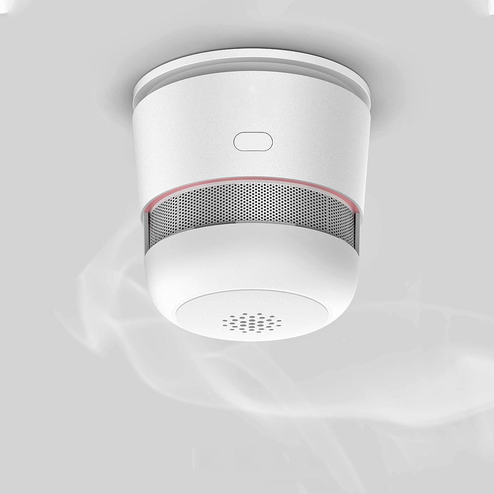 VisorTech 6er-Set Mini-Rauchwarnmelder, 85 dB Alarm, 10 Jahre Batterie, EN 1460