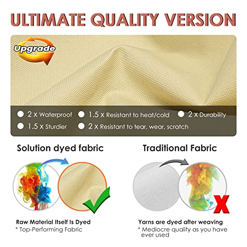 Kikcoin PATIO FURNITURE COVERS WATERPROOF For Table And Chairs, Rectangular Outdoor Furniture Set Cover, Anti-Fade, Tear/Water Resistant Patio Furniture Set Covers thumb #1