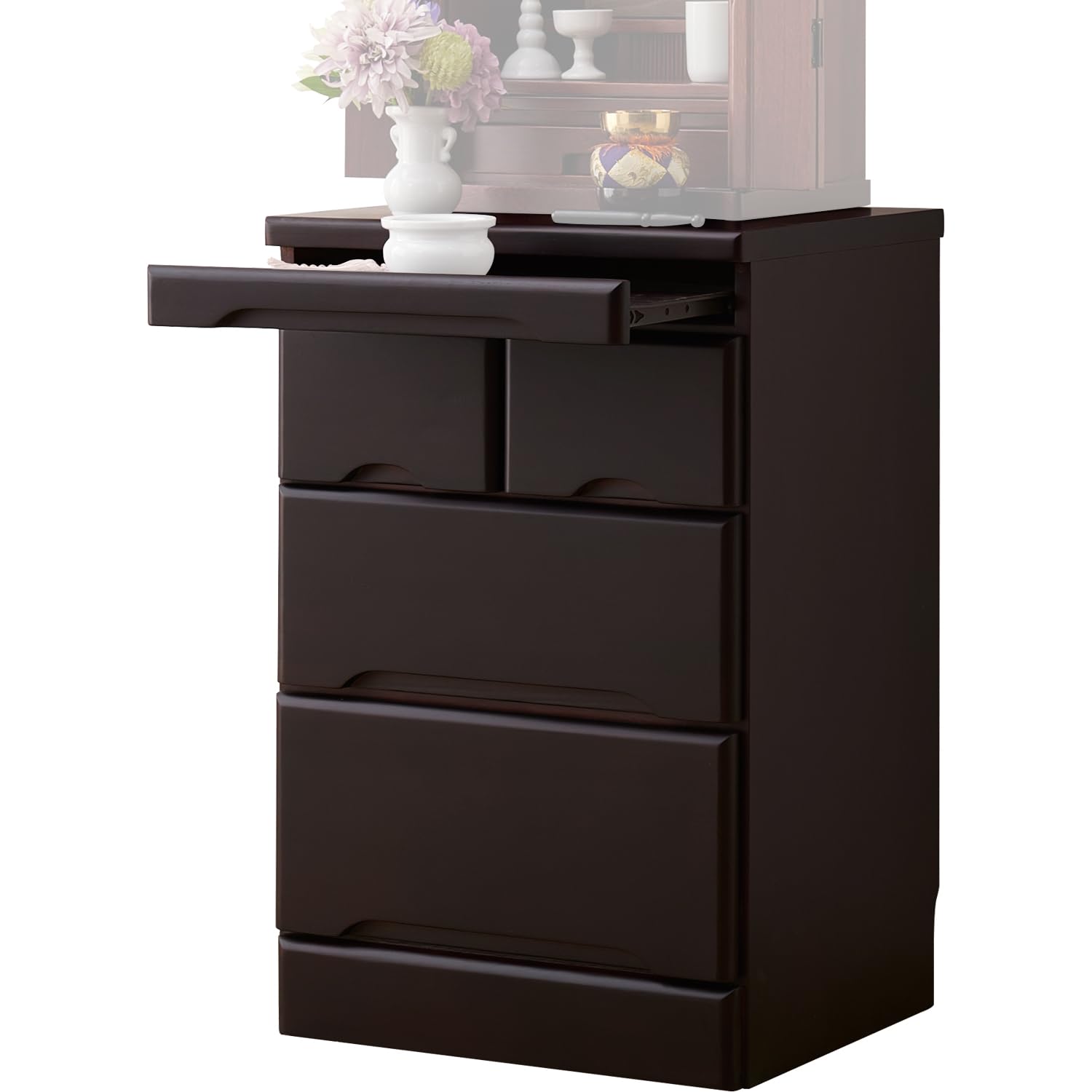 仏壇 台 チェスト 仏具 収納 モダン 天然木 幅46 奥行39 高さ70