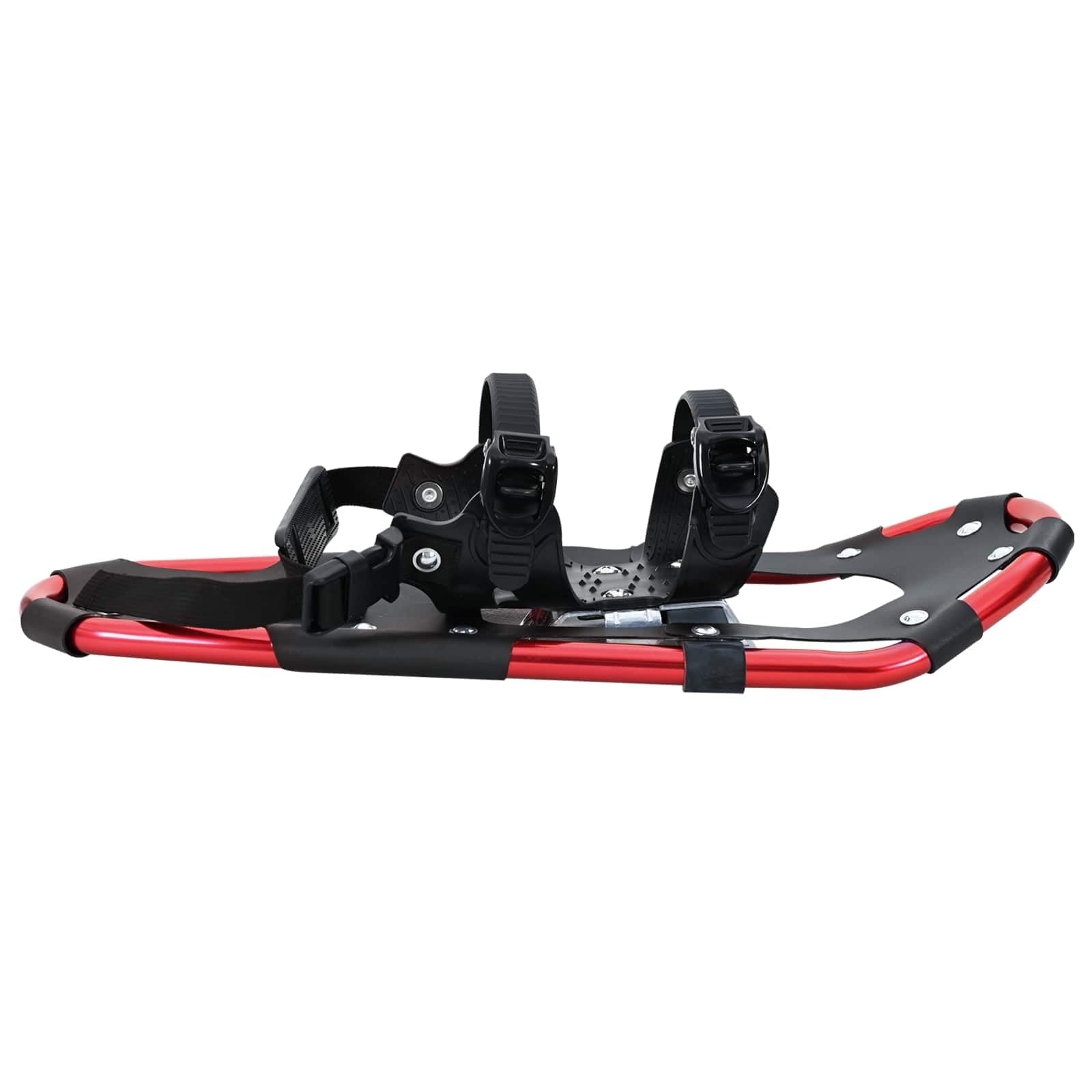 Raquettes 3 en 1 Rouge et Noir 53,5 x 21 cm Aluminium et HDPE Raquettes à Neige Rouge,42021419
