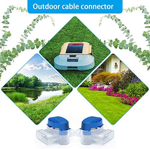 Htinac 20 Pack Cable Connector Waterproof Connector Crimps for Automower Outdoor Garden