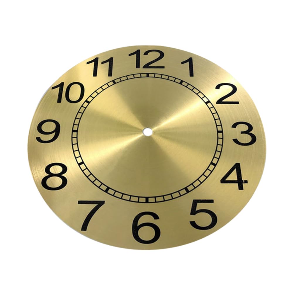 Happyyami Accesorio para Reloj: Placa De Aluminio con Números Romanos para Reloj De Pared