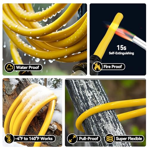 Image of ELEGRP 50 Amp Generator RV Extension Cord 15 FT, 4 Prong NEMA 14-50P to NEMA SS2-50R Twist Lock, Heavy Duty 6 /3+8 /1 Gauge STW Locking Power Cord for RV Camper /Generator /House, UL Standard Compliant