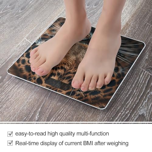 Báscula Digital de Baño con Diseño de Leopardo 400lb miniatura 5