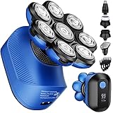 afeitadora cabeza y barba ✅【5-IN-1 Máquina de Afeitar Barba & Afeitadora de Cabeza】No sólo una Afeitadora para Calva, sino también una cortadora de pelo, un cepillo de limpieza facial, un masaje facial, un recortador de pelo de nariz / oreja, un peine de 3 bordes (3/5/7mm), el conjunto de afeitado más completo y eficiente que puede usar todos los días. Nuestro afeitadora eléctrica etiene un mango antideslizante para facilitar el agarre, una gran elección para sus maquina de afeitar.