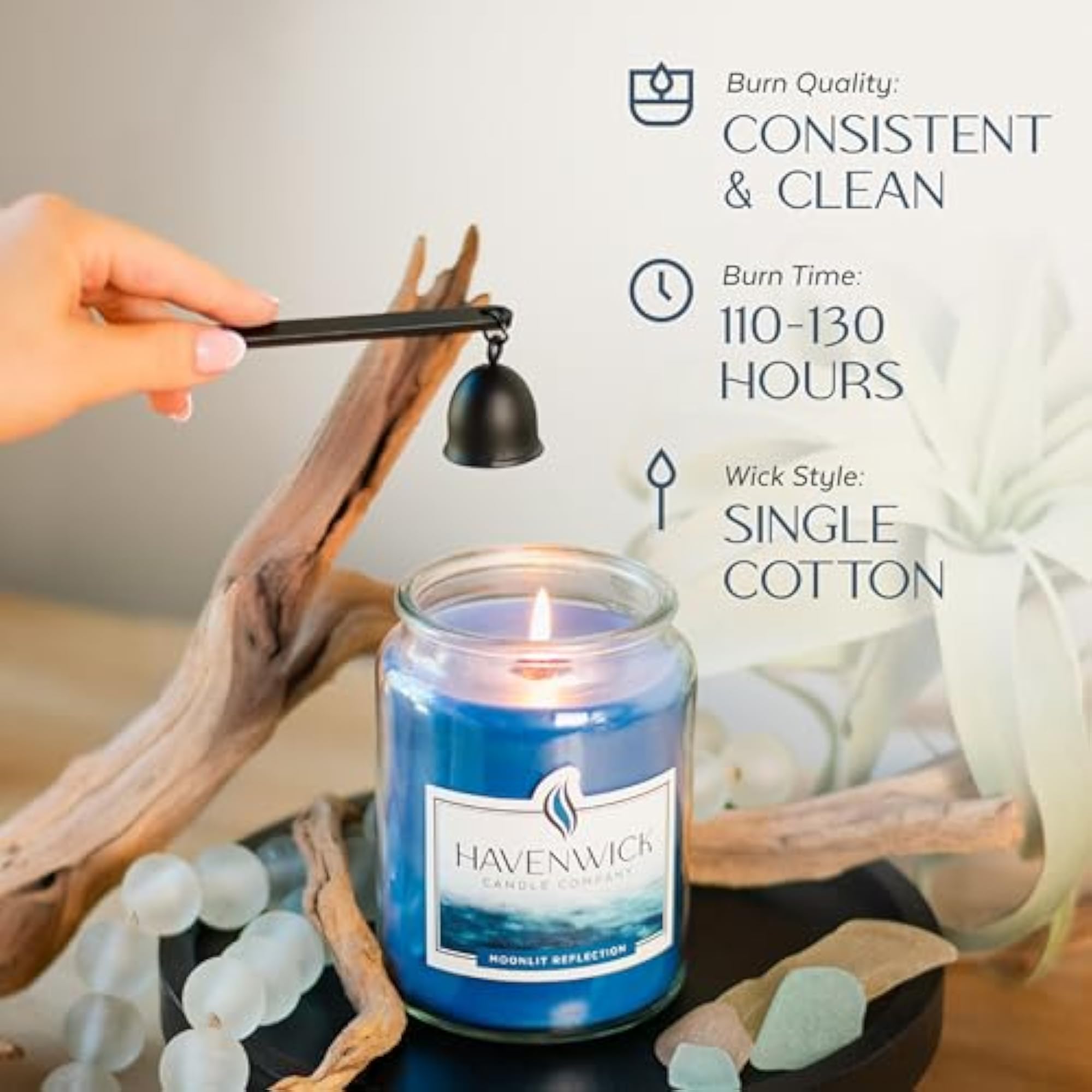 JAR 22 oz Soy Blend Moonlight Reflection Candle