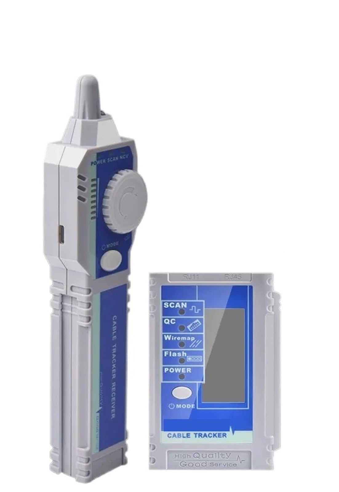 Localizzatore di Cavi, Tester LAN con display LCD, doppia batteria al litio, connettore di rete, test crimpatura, POE Flash, vibrazione digitale, tracciamento cavi