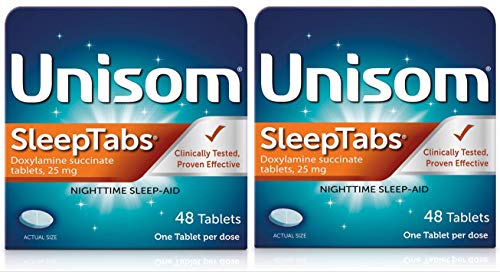 Unisom SleepTabs, Nighttime Sleep-aid, Doxylamine Succinate, 2 Pack