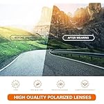 suoso Sports Polarized Sunglasses for Men: Womens UV400 Protection Sun Glasses Wrap Around Goggles for Fishing Driving TR90 - Image 4