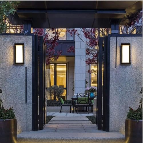 LED Apliques de Pared Exterior IP65 Impermeable con Sensor de Movimiento 18W Luz Cálida 7