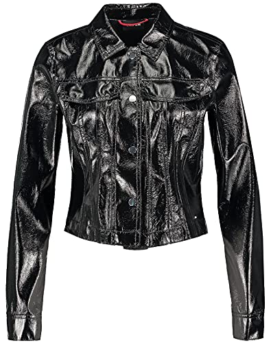Preisvergleich Produktbild Taifun Damen Jacke in Lack-Optik figurbetont Jeansjacken, Jacke
