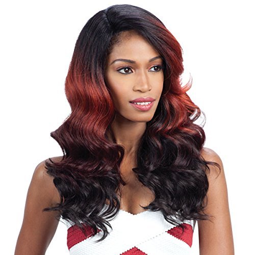 FreeTress Equal Lace Deep Invisible L Part Lace Front Wig - ORANGE BLOSSOM (4 Medium Brown) by FREETRESS EQUAL