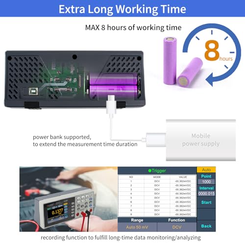 Image of OWON Desktop Digital Multimeter with 3.5-inch LCD Display,Voltage, and Temperature with True RMS Capability,Designed for use in Laboratories, Instruments, and Factories XDM1241