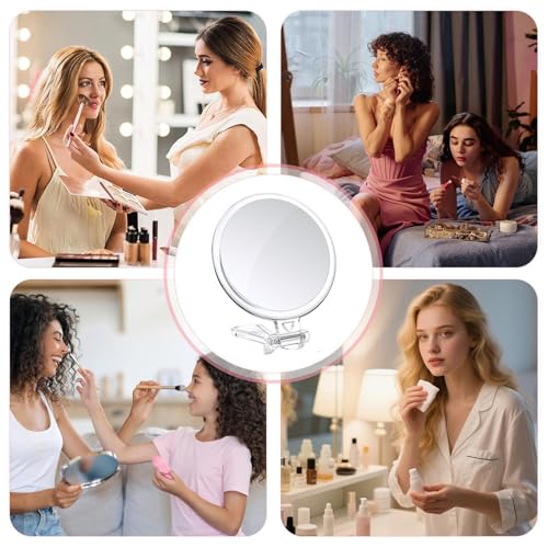 Espejo de aumento 30x ajustable: espejo de maquillaje de mano y pared 7