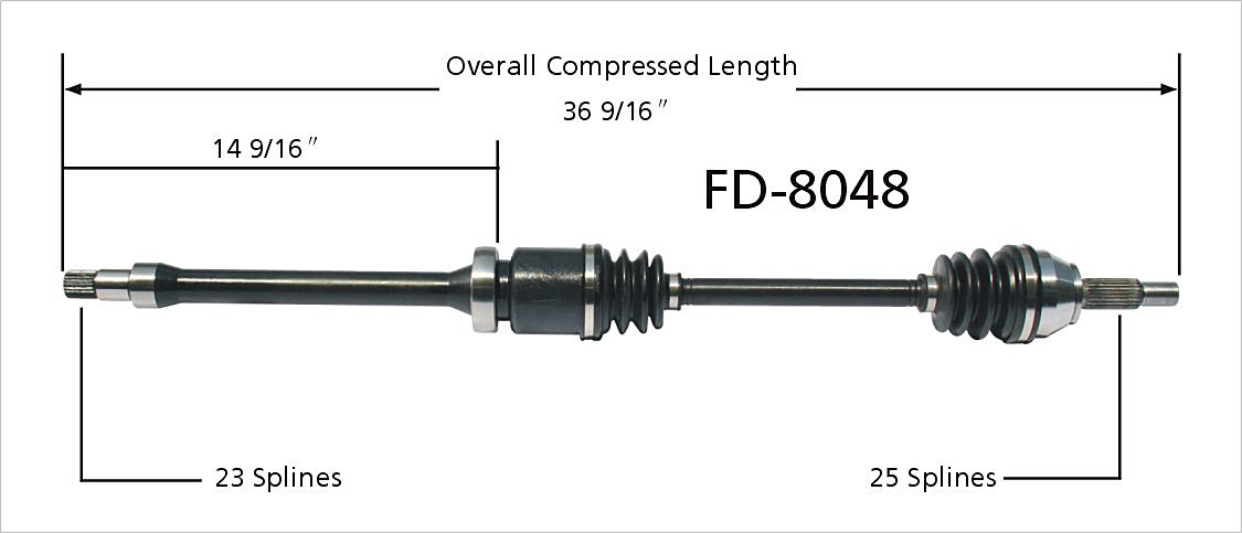 Amazon.com: SurTrack FD-8048 CV Axle Shaft : Automotive