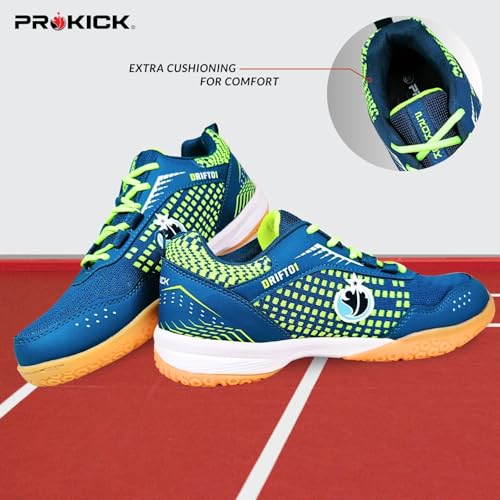 Image of Prokick Drift01 Badminton Shoes Shuttle Non Marking Shoes for Badminton Anti Skid Breathable Badminton Shoes for Men Ideal for Badminton, Squash, Volleyball, Pickleball