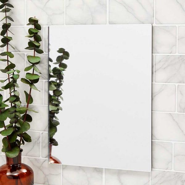 Metacrilato espejo plateado o dorado de 3mm de grosor cortado a medida personalizada, disponible en todos los tamaños (plateado (el común), 180 x 100)