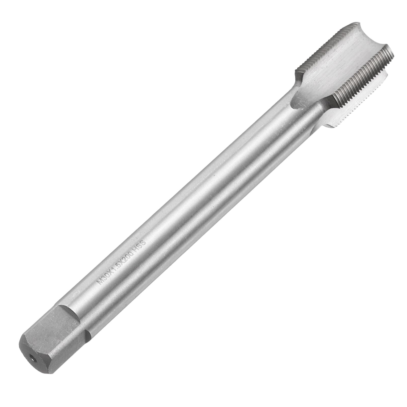 QUARKZMAN Macho De Roscar Métrico M30 X 1.5 H2 200mm Extra Largo Con Ranuras Rectas Herramienta De Reparación Para Roscado Y Fresado De Tornillos