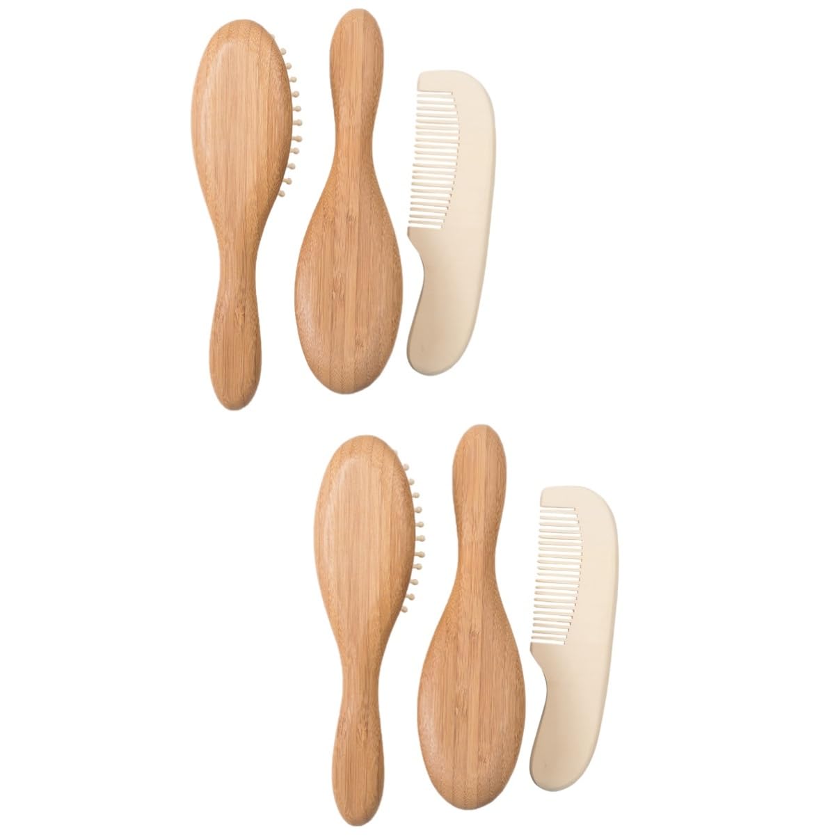 MAGICLULU 6piezas Cepillo y Peine Para Bebés Cepillo y Peine Para Limpiar El Cabello Del Recién Nacido Para Masaje Escalp y Cuidado Infantil