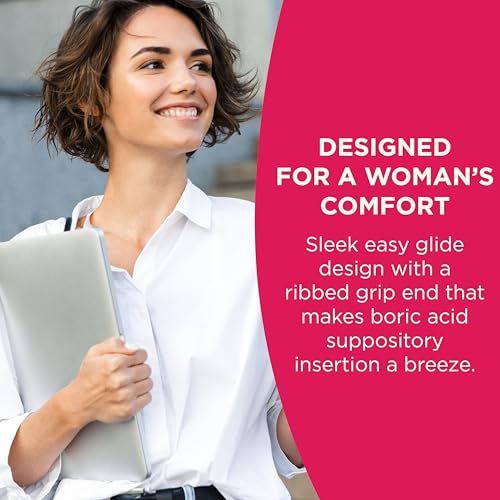 Image of BoriCap Boric Acid Vaginal Suppository Applicators - Washable & Reusable Easy Glide Feminine Applicator for Size 00 Suppositories, Ribbed Grip, Storage Pouch Included, Made in USA - 7 Count