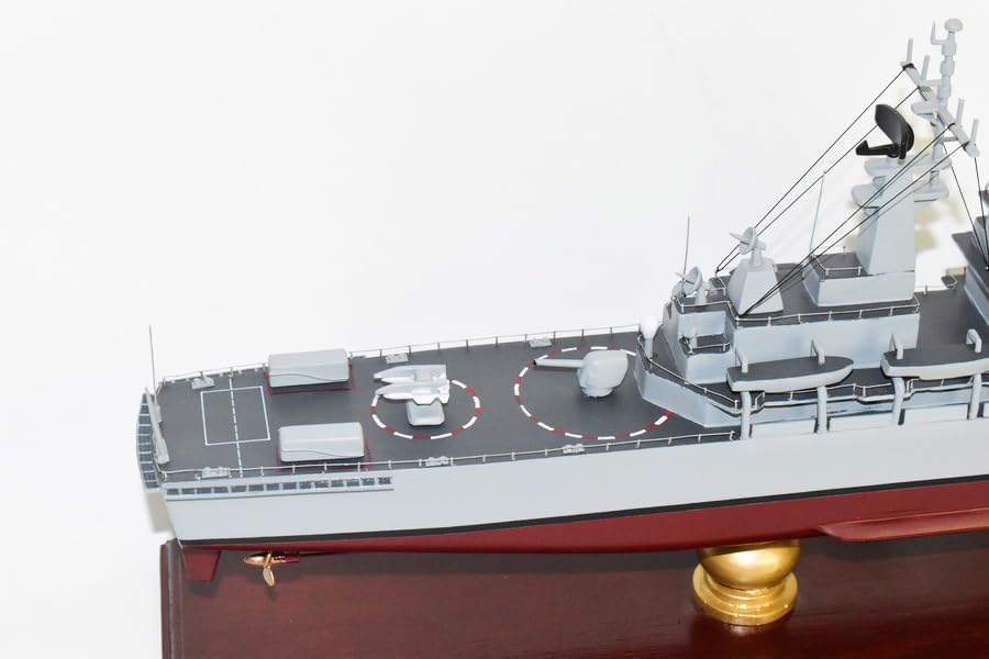 USS Arkansas CGN-41 Model, 24-Inch, Navy, Mahogany, Virginia Class