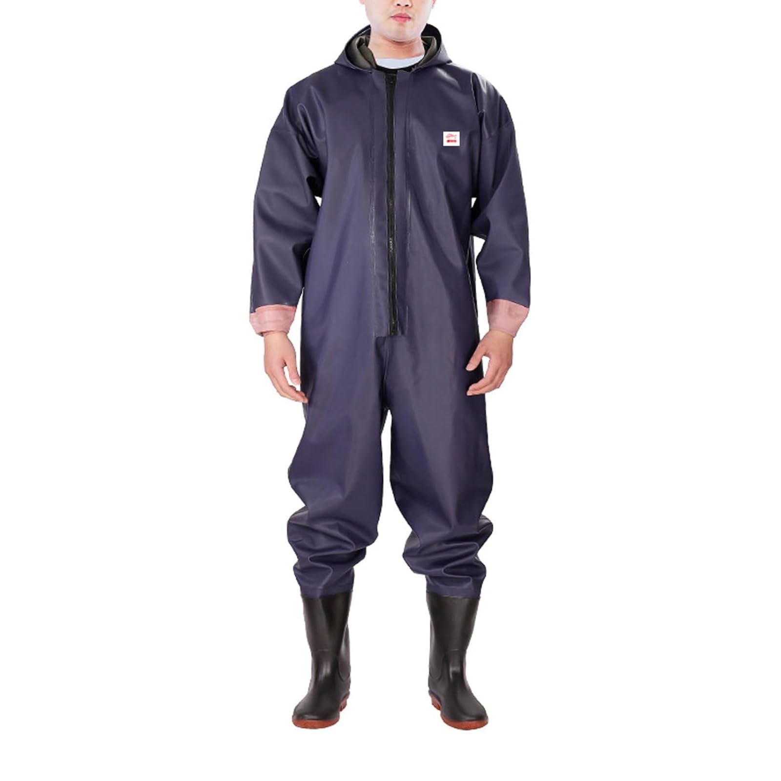 Wader da Pesca con Cappello Antipioggia e Guanti, A Corpo Intero, per Uomo e Donna; Ideali per Pesca A Mosca, Pesca al Colpo, Pesca in Mare, Agricoltura e Caccia.