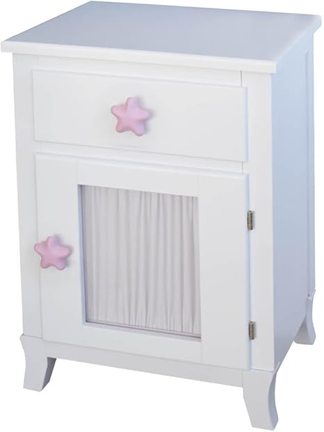 Juvenilesoutlet Kinder Nachttisch Mit Tur Und Weissem Stern Knauf Mit Stern Amazon De Kuche Haushalt Wohnen Nachttisch Für Kinder