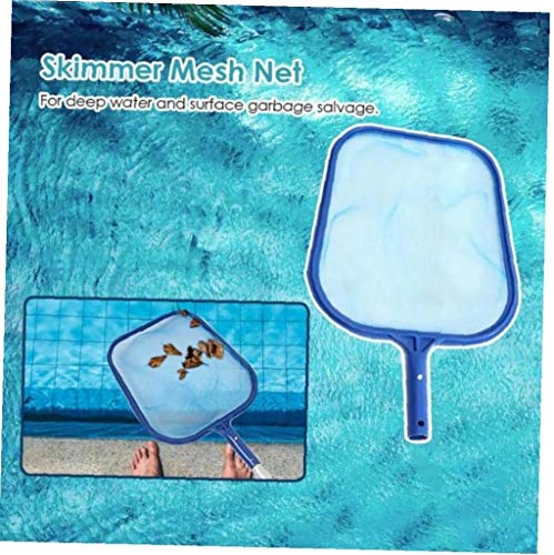 Angoter Fish Pond Skimmer Net Swimming Pool Cleaning Leaf Skimmer Mesh Frame Net for Spa Koi Fish Pond Tub Cleaning