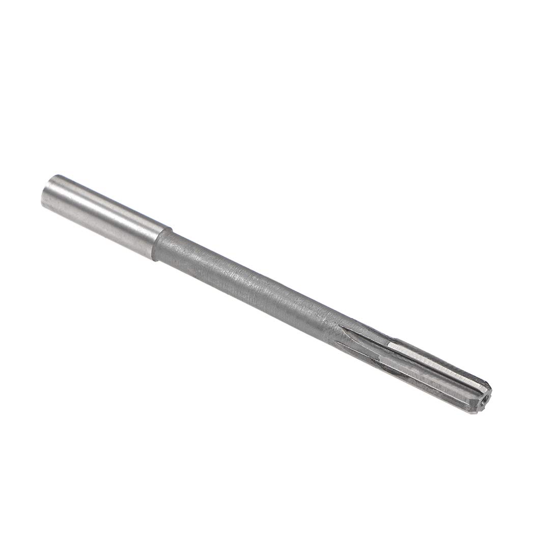 uxcell Chucking Reamer 8.5mm, H8 HSS Lathe Machine Reamer 6 Straight Flutes, Round Shank Milling Cutting Tool, Metric Reaming Drill Bit for Stainless Steel Metal Hole