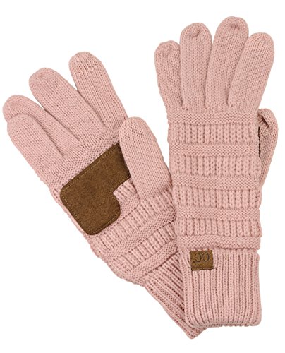 C.C Unisex Cable Knit Winter Warm Anti-Slip...