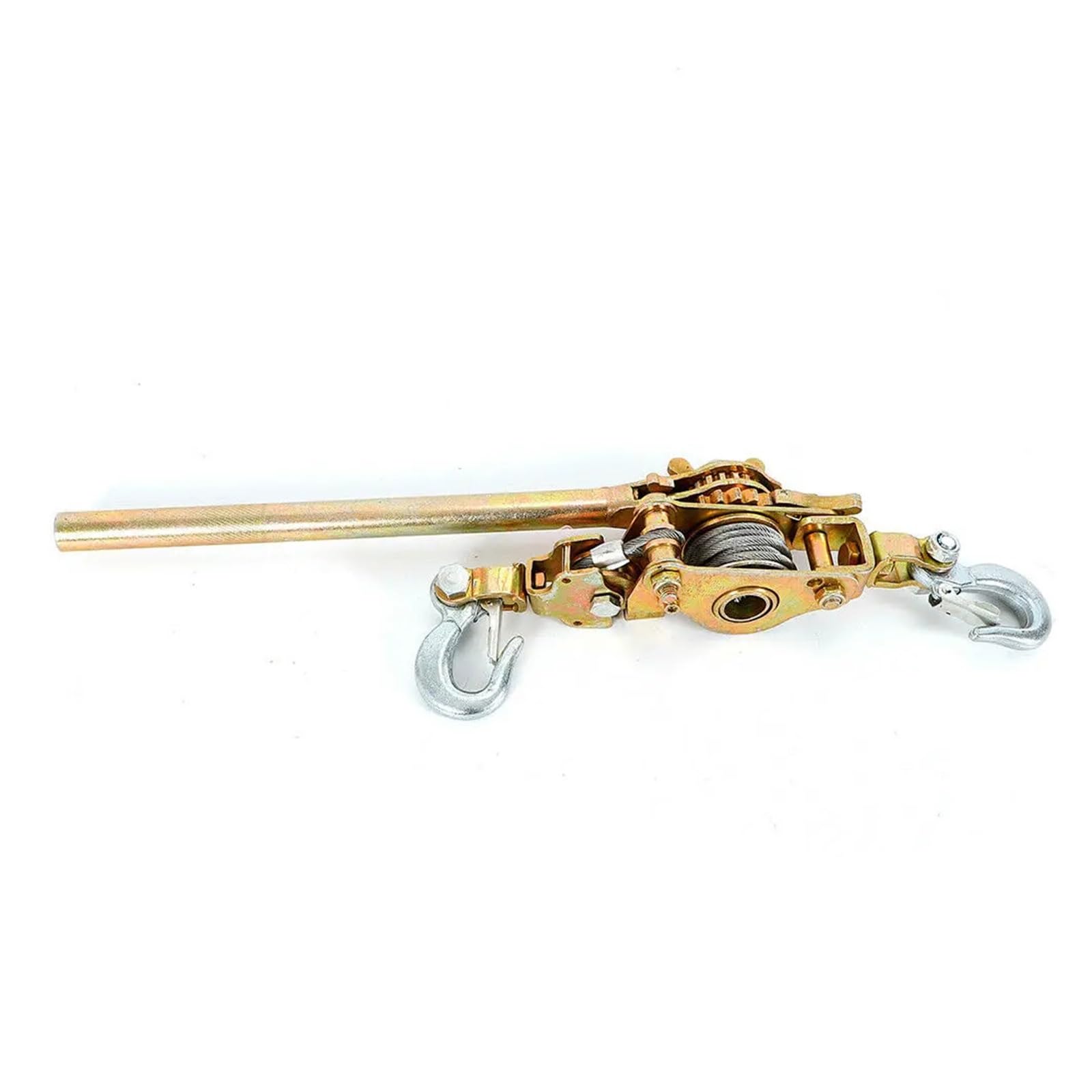 Verricello Manuale Estrattore a leva manuale for carichi pesanti da 2 tonnellate 4400LB, cricchetto for paranco a cavo con doppi ganci